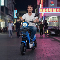 Holladay Vélo Électrique de Ville 350W 48V, Vélo Hybride avec Porte-Bagages, Trottinette Électrique à Pneus Larges pour Déplacements Urbains Adultes