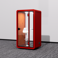 Cabine insonorisée pour la formation aux médias, communication privée en ligne, salle de réunion insonorisée, bureau mobile insonorisé pour une seule personne