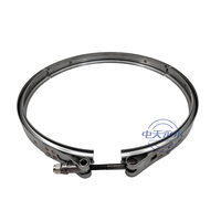 YONGYONG 4IL016 SS Veefit Morsetto V-Band per Scarico 308mm per MAN TGL TGM Euro 6 DPF OE 6674314307 Originale di Fabbrica