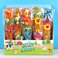 Verschillende Vormen Met Fruit Gearomatiseerde Lolly 'S Cartoonvormige Zachte Snoep Zoete Lolly Zoetwaren
