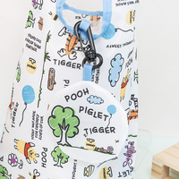 Sac fourre-tout décontracté en polyester léger et écologique, imprimé de dessins animés, ouvert, mignon, portable, pliable, sans sangle, unisexe, toutes saisons