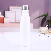 Bouteille d'eau sport isotherme sous vide à double paroi en acier inoxydable 304 de 750 ml, écologique, avec logo personnalisé par sublimation, forme cola