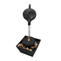 Nouvelle Fontaine de Table Flottante Intérieure 2026 avec Cascade Relaxante et Lumière LED pour la Maison et le Bureau