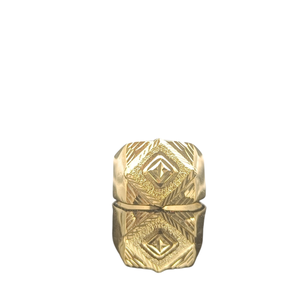 DIVYORO Elegant Gold Plated <b>Finger</b> <b>Ring</b> for Men Copper and Brass Fashion Jewelry Classic Style with Premium Craftsmanship - Product Image 1