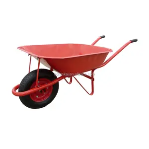 WB6405 carriole da giardino per la costruzione di carriole per l'industria della costruzione di 16 "x4.00-8 ruote di carico 130kg 65l Sand 5cbf