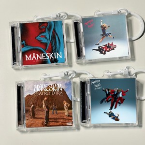 Llavero <span class=keywords><strong>de</strong></span> vinilo personalizado HUANDAO con <span class=keywords><strong>letras</strong></span> <span class=keywords><strong>de</strong></span> Kpop impresas, llavero acrílico transparente, mini llavero con forma <span class=keywords><strong>de</strong></span> CD - Product Image 3
