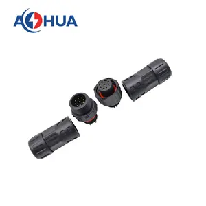 AOHUA M12 M15 M16 M20 IP67 wasserdichter 8-poliger Elektro roller E-Bike Motorrad Ladegerät Batteriest ecker mit Stecker Buchse