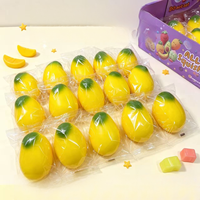 Jouet Squishy Simulation Mangue en PU à Rebond Lent, Jouet Sensoriel Anti-Stress Décompression en Forme de Fruit, Cadeau à Presser