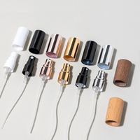 Mini flacon de parfum en verre 10ml 15ml avec bouchon à vis et pulvérisateur, style courge amère, dégradé et couleur transparente