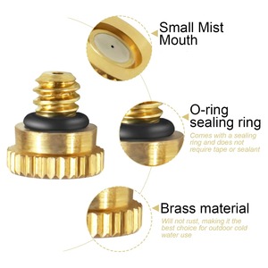 Boquilla de Nebulización de Latón con Orificio de 0.1-0.8mm, Rosca 10/24 UNC, Piezas para Sistema de Nebulización de Patio, Enfriamiento Exterior - Product Image 3