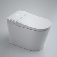 WC intelligent de luxe multifonction avec télécommande, couvercle automatique, chauffage instantané, bidet, lumière nocturne et chasse d'eau par siphon
