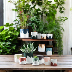 <span class=keywords><strong>2024</strong></span> Naturix grandes macetas de cerámica de estilo nórdico al por mayor maceta de jardín para el hogar interior al aire libre plantas piso caja de escritorio - Product Image 1