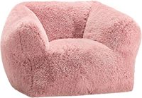 Canapé pouf moderne en mousse pour chambre à coucher, vente en gros, luxe, doux, en fourrure pelucheuse