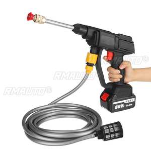 Hidrolavadora Inalámbrica de 3000W y 88V, Pistola de Agua de Alta Presión, Limpiador con Espuma para Autos, Rociador para Lavado de Autos con 2 Baterías - Product Image 4