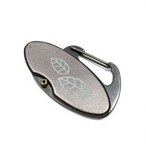 <span class=keywords><strong>Couteau</strong></span> de poche de camping avec mousqueton, lame en acier 3cr13, manche en aluminium, pointe tombante, longueur totale de 9,8 cm - Product Image 4