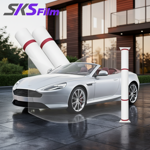 Película Protectora para Autos PPF, Hidrofóbica, Transparente, Mate, TPU, Vinilo para Envolver Autos, Rollos Completos para Carrocería - Product Image 1