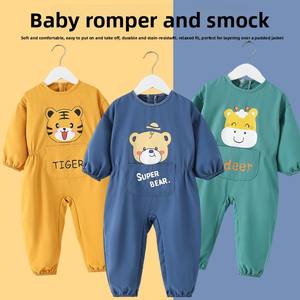 Combinaison de ramper pour bébé, combinaison une pièce, vêtement de protection en polyester doux et confortable, tablier de plein air tout-en-un pour tout le corps - Product Image 4