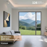 Ventanas Abatibles con Marco de Aleación de Aluminio, Malla de Acero Inoxidable, Eficiencia Energética, Insonorizadas, Horizontales, para Sala de Estar
