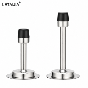 <strong>Long</strong> Reach <strong>Door</strong> <strong>Stopper</strong> with Tapered Rubber Buffer Metal Collar and Stable Circular Mount Streamlined Metal Body <strong>Door</strong> Hardware - Product Image 1