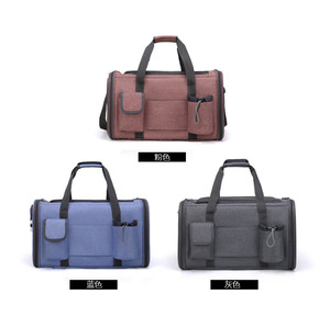 OEM al por mayor ruedas desmontables al aire libre Aire aprobado portátil mascota viaje <span class=keywords><strong>plegable</strong></span> perro carro portador - Product Image 5
