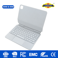 Toptan RGB Arkadan Aydınlatmalı Tuşlar, Su Geçirmez Manyetik Klavye Kılıfı, iPad Pro 13" M4/M5 için Çoklu Dokunmatik İzleme Paneli ile, ODM OEM