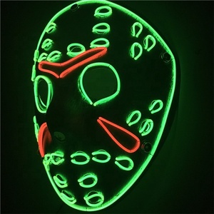 Costume <span class=keywords><strong>de</strong></span> <span class=keywords><strong>masque</strong></span> <span class=keywords><strong>de</strong></span> fête à LED d'Halloween <span class=keywords><strong>Masque</strong></span> en fil <span class=keywords><strong>de</strong></span> fer néon lumineux en PVC pour les fêtes <span class=keywords><strong>de</strong></span> cosplay et <span class=keywords><strong>de</strong></span> mascarade <span class=keywords><strong>de</strong></span> <span class=keywords><strong>Jason</strong></span> - Product Image 5