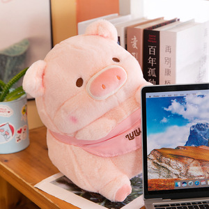 Stokta yumuşak kawaii sevimli plushie stuffed che hayvan domuz yastık dolması tost ekmeği Bellyband domuz peluş oyuncak - Product Image 4