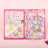 Cuaderno Acrílico A7 de Hojas Sueltas con Diseño de Dibujos Animados Originales, Estilo Japonés y Coreano, Bonito para Niñas, de 1 a 50 Páginas