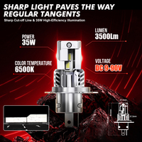 Ampoules de phares LED super lumineuses pour voiture H1 H3 880 881 H27 H7 avec puce LED GC-7035 30W 6600LM compatible 9-60V pour voiture camion