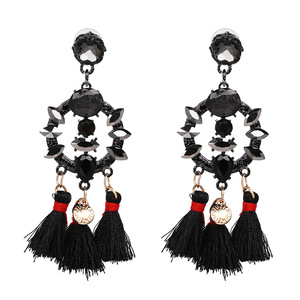 Peri'wu — boucles d'oreilles <span class=keywords><strong>en</strong></span> <span class=keywords><strong>strass</strong></span> pour femmes, nouvelle mode, <span class=keywords><strong>lustre</strong></span>, style Boho, longues franges - Product Image 6