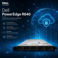 Servidor Dell PowerEdge R640 1U en Oferta, Xeon Gold 6248 6230, Doble Socket, Alto Rendimiento, Servidor Host para Virtualización