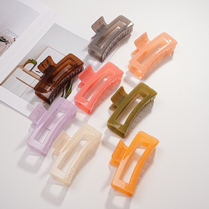 <span class=keywords><strong>Rara</strong></span> กิ๊บหนีบผมพลาสติก PC ขนาด13.0ซม. ที่หนีบผมสีเจลลี่หนาทนทานคลิปหนีบผมทรงสี่เหลี่ยมผืนผ้าขายส่ง - Product Image 3