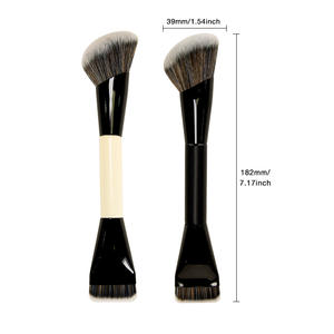 Brocha de Maquillaje 2 en 1 de Marca Privada, Brocha Facial Profesional Individual para Polvo y Corrector, Logotipo Personalizado - Product Image 2