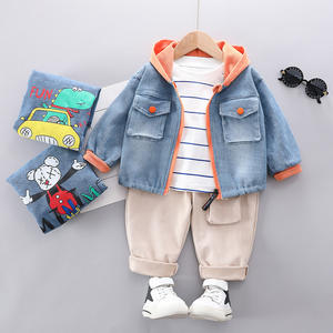 Ventes chaudes, nouvelle collection de vêtements pour enfants, ensembles de vêtements pour garçons, vestes élégantes et pantalon kaki - Product Image 5