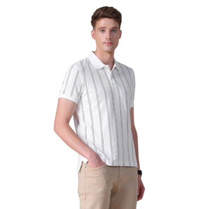 Polo Casual de Manga Corta para Hombre, Cómodo, Diseño Sólido, Tejido de Punto, Transpirable, Cuello Camisero, Tinte Uniforme, Ropa de Trabajo - Product Image 4