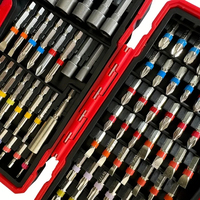Jeu de 83 embouts de perceuse à percussion avec embouts magnétiques, embouts en acier S2 à fente croisée, à fente plate, carrés, étoiles, hexagonaux, TORX