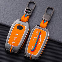 Étui de clé de voiture de luxe en alliage de zinc et gel de silice souple, nouveau design, excellente réputation, avec protection pour Toyota Land Cruiser Civic Camry