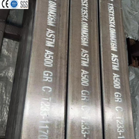 Tube carré en acier soudé ERW Q235B, section structurelle creuse ASTM A500 Grade B pour la construction, les machines et la fabrication