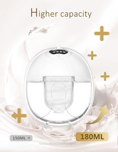 เครื่องปั๊มนมไฟฟ้าแบบสวมใส่ OEM สำหรับเด็กทารก 4 โหมด 12 ระดับ พร้อมกระเป๋าเก็บนม รุ่น S39 - Product Image 3