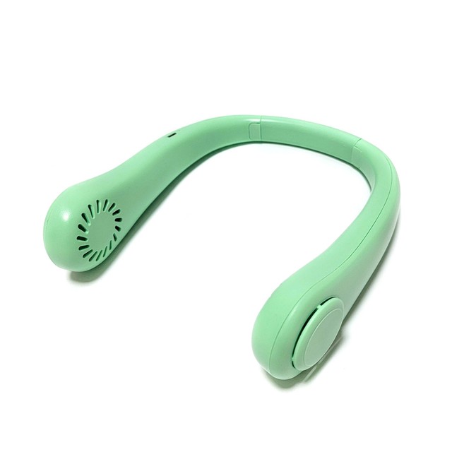Neck-hanging USB rechargeable fan, lazy outdoor portable silent bladeless turbo for neck