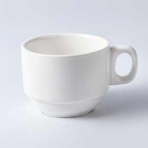 Mini tasses à café et à thé bon marché en porcelaine empilables 200 ml Logo <span class=keywords><strong>personnalisable</strong></span> Fabricant de Chaozhou Hôtel Appartement Tasse en céramique blanche - Product Image 3