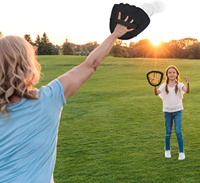 Juguete de Playa Personalizado OEM Multicolor Autoadhesivo Ajustable Portátil Seguro para Todas las Estaciones, Pelota Adhesiva para Lanzar y Atrapar con Paleta, Entretenimiento