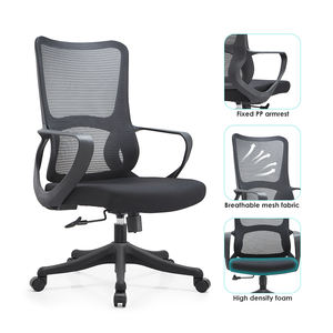 Silla de Oficina Giratoria Económica al por Mayor de Foshan, Silla de Oficina Ergonómica de Malla para Computadora, China - Product Image 3