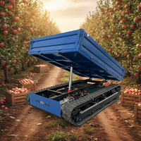 Mini-dumper télécommandé hydraulique tout-terrain, transporteur hydraulique stable, mini-dumper auto-déchargeur pour jardin et ferme