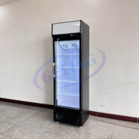 Vitrine Réfrigérée de Bar, Réfrigérateur Vertical à Porte Vitrée Commerciale, Vitrine Unique pour Boissons