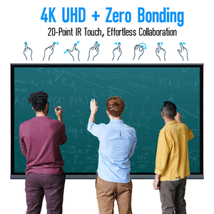 4k CE FCC ROHS cấp giấy chứng nhận Thông Minh Kỹ thuật số Bảng 40 điểm bảng tương tác cho các trường học giảng dạy màn hình phẳng tất cả trong một - Product Image 4