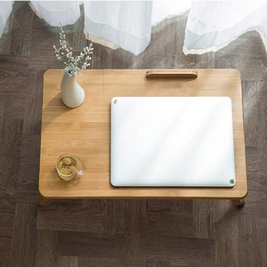 Góc có thể điều chỉnh có thể gập lại tre máy tính xách tay đứng bàn bàn với chống trượt dải - Product Image 6