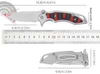 Couteau pliant tactique personnalisé OEM DIY, lame en acier inoxydable, manche en nylon, cadeau d'Halloween pour hommes, survie en plein air, EDC, camping