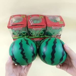 Watermelon <b>Bead</b> Filling Squeeze Ball Soft Slow Rebound Sensory Fidget Toy Fruit Pressure Ball Factory Wholesale - Product Image 3