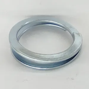 Zinc Plated Small Size Split Key Ring Connector Keychain Zinc Plated Spring Steel Small Split Rings